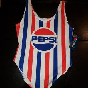 NWT Pepsi Cola One Piece Bathing Suit size XL